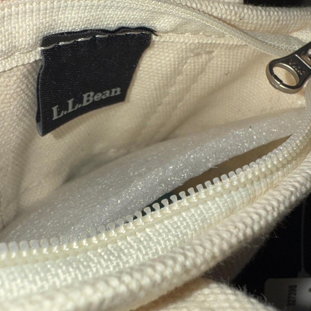L.L. Bean Mini Canvas Tote in Beige Cream bag charm keychain - Picture 9 of 9